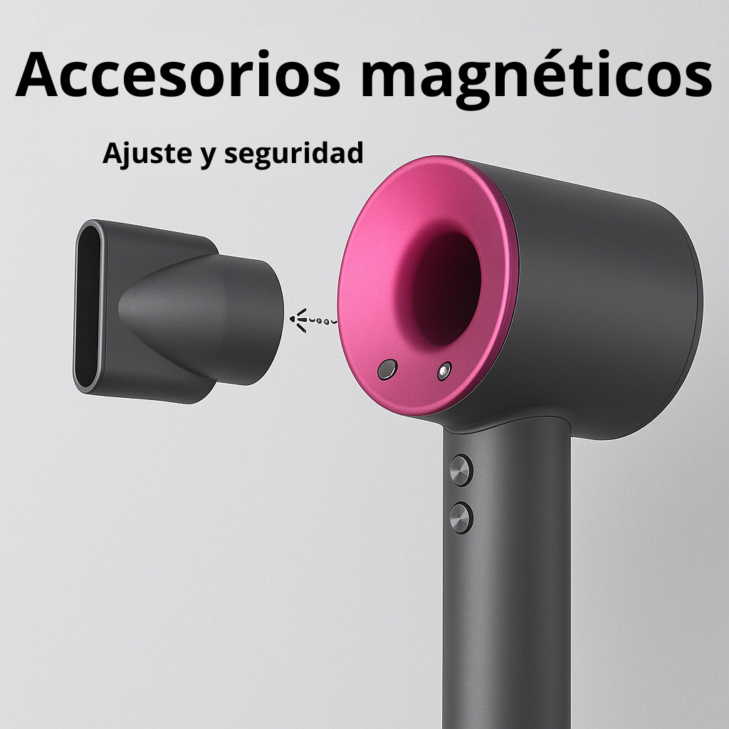 Secador de pelo profesional con cabezales imantados