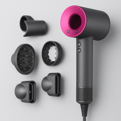 Secador de pelo profesional con cabezales imantados