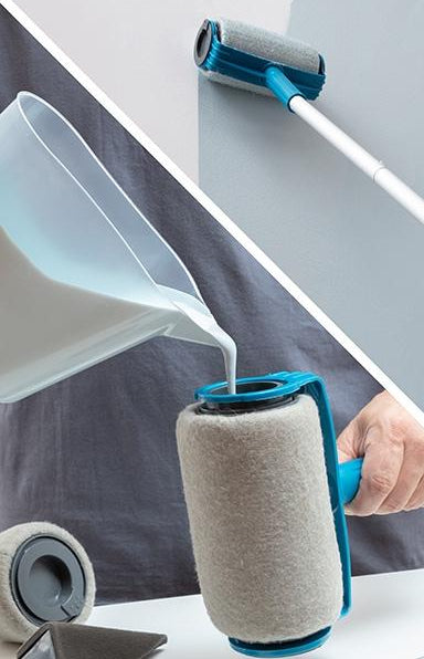 Set de rodillos de pintura recargables antigoteo